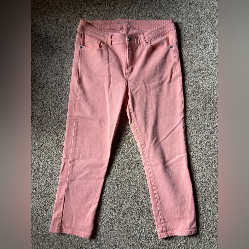 Women's Michael Kors Cropped Skinny Pink Jeans